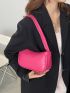 Neon Pink Hobo Bag