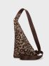 Mini Sling Bag Leopard Pattern PU