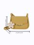 Mini Flower Decor Flap Square Bag