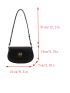 Minimalist Saddle Bag Twist Lock Flap Small Elegant