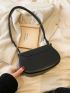 Minimalist Saddle Bag Twist Lock Flap Small Elegant