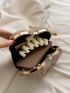 Luxury Handbag Clutch Purses Heart Shape Chain Women Ladies Evening Bag