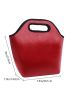 Large Capacity Lunch Bag Fashion Waterproof Pu Portable Cooler Thermal Insulated Food Bag