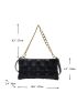 Braided Detail Chain Square Bag