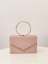 Mini Glitter Flap Square Bag