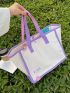 Contrast Binding Shopper Bag