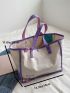 Contrast Binding Shopper Bag