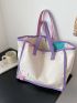 Contrast Binding Shopper Bag