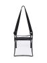 Minimalist Clear Bag Stadium Approved Clear Concert Crossbody Purse Bag with Inner Pocket and Adjustable Strap