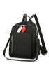 Minimalist Fashion Backpack Random Zipper Direction Classic Backpack