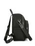 Minimalist Fashion Backpack Random Zipper Direction Classic Backpack