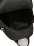 Minimalist Fashion Backpack Random Zipper Direction Classic Backpack