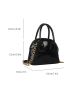 Mini Crocodile Embossed Chain Dome Bag