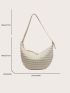 Oversized Shoulder Bag Minimalist Ruched Bag