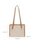 Geometric Embossed Shoulder Bag Colorblock Square Bag