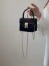 Mini Twist Lock Flap Chain Square Bag