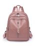 Studded Decor Zip Front Classic Backpack