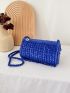 Mini Neon Blue Square Bag