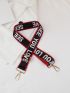 Letter Graphic Bag Strap