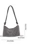 Studded Decor Hobo Bag