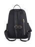 Zip Front Classic Backpack With Coin Case