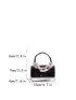 Mini Chain Decor Satchel Bag Metallic Square Bag