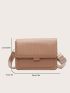 Mini Pleated Embossed Crossbody Bag Flap Square Bag