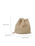 Mini Straw Bag Chain Strap