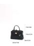 Mini Twist Lock Satchel Bag Flap Square Bag