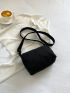 Mini Black Crossbody Bag Flap Messenger Bag