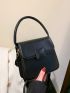 Mini Top Handle Square Bag Black Satchel Bag