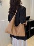 Minimalist Shoulder Bag Large Capacity Hobo Bag