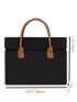 Men Minimalist Briefcase Large Capacity Classic Briefcase