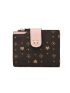 Cartoon Graphic Small Wallet Card Holder Bifold PU