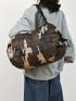 Camo Print Duffel Bag