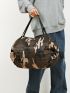 Camo Print Duffel Bag