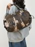 Camo Print Duffel Bag