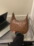 Studded Decor Hobo Bag