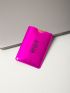 Mini Neon Pink Card Holder Letter Decor Classic Card Holder RFID Anti-theft