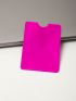 Mini Neon Pink Card Holder Letter Decor Classic Card Holder RFID Anti-theft