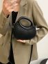 Minimalist Satchels Bag Black Novelty Bag For Work & Office