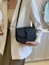 Mini Minimalist Flap Saddle Bag