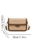 Minimalist Flap Crossbody Bag Colorblock Square Bag