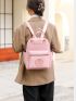 Minimalist Pink Fashion Backpack