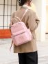 Minimalist Pink Fashion Backpack