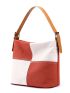 Medium Hobo Bag Two Tone Geometric Pattern