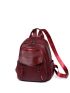 Studded Decor Fashion Backpack Zip Front Classic Backpack