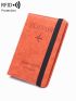 Letter & Airplane Embossed Passport Case For Traveling