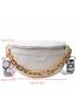 Cartoon Pattern Fanny Pack Chain Decor Fanny Pack