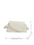 White Novelty Bag Adjustable Flap Crossbody Bag For Daily